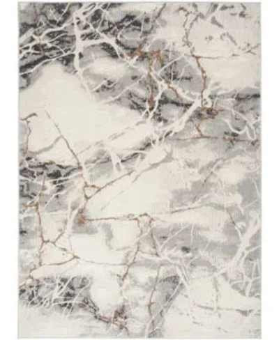 Nourison Home Elation Etn13 Rug Collection In Ivory,gray