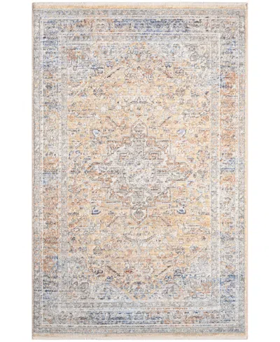 Nourison Home Elegant Heirlooms Elh01 3'3"x5'3" Area Rug In Gray,gold