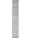 Nourison Home Elegant Heirlooms Elh02 2'2"x8' Runner Area Rug In Blue,ivory