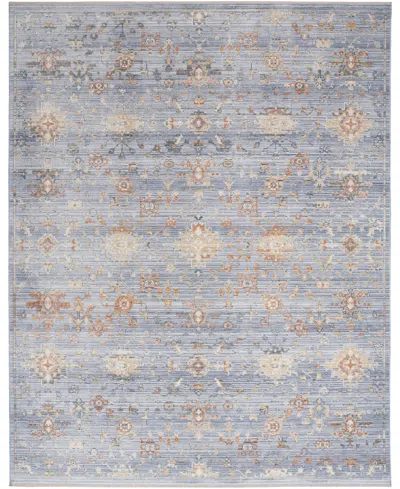 Nourison Home Elegant Heirlooms Elh02 7'10"x10' Area Rug In Blue,ivory