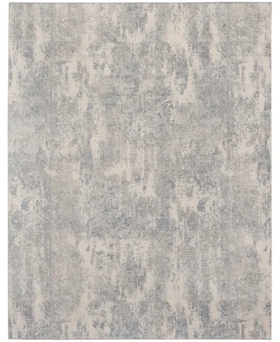 Nourison Home Exhale Exl01 7'10"x9'10" Area Rug In Silver