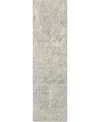 Nourison Home Exhale Exl02 2'2"x7'6" Runner Area Rug In Ivory,gray