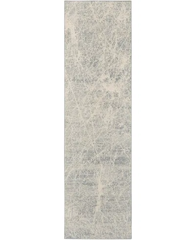 Nourison Home Exhale Exl02 2'2"x7'6" Runner Area Rug In Ivory,gray
