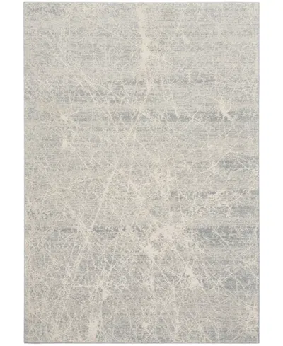 Nourison Home Exhale Exl02 5'3"x7'3" Area Rug In Ivory,gray