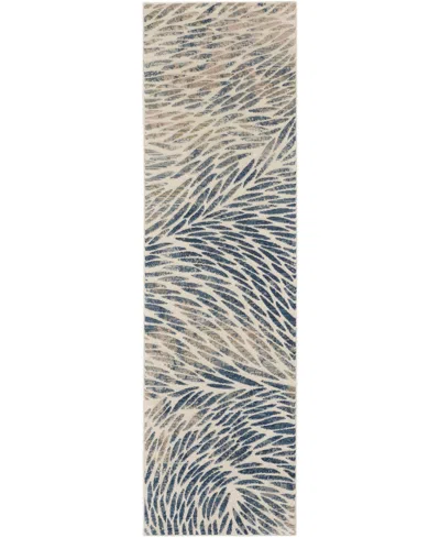 Nourison Home Exhale Exl03 2'2"x7'6" Runner Area Rug In Multi