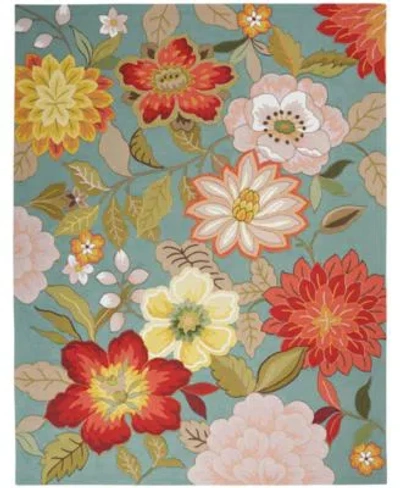 Nourison Home Fantasy Fa18 Rug Collection In Blue