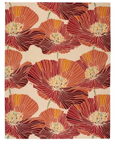 Nourison Home Fantasy Fa24 8'x10'6" Area Rug In Red