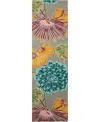 Nourison Home Fantasy Fa26 2'3"x8' Runner Area Rug In Gray