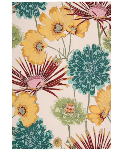 Nourison Home Fantasy Fa26 3'6"x5'6" Area Rug In Ivory
