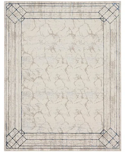 Nourison Home Glitz Glz03 7'10"x9'10" Area Rug In Ivory