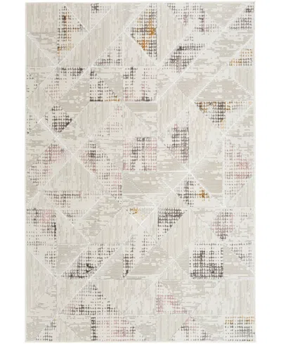 Nourison Home Glitz Glz04 3'11"x5'11" Area Rug In Ivory