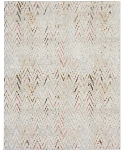Nourison Home Glitz Glz05 7'10"x9'10" Area Rug In Ivory