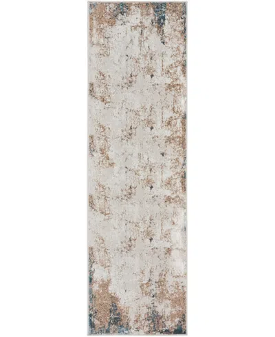 Nourison Home Glitz Glz06 2'3"x7'6" Runner Area Rug In Taupe