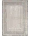 Nourison Home Glitz Glz07 7'10"x9'10" Area Rug In Silver