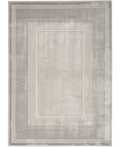Nourison Home Glitz Glz07 7'10"x9'10" Area Rug In Silver