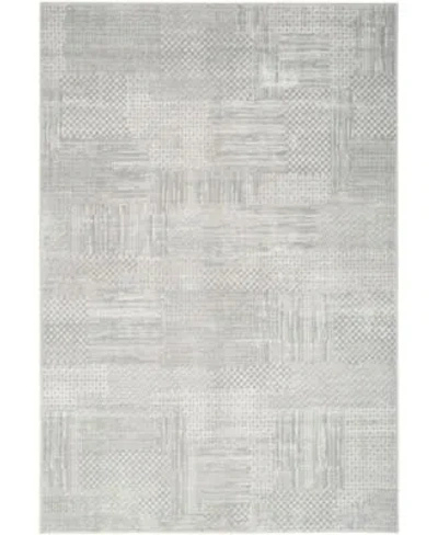 Nourison Home Glitz Glz09 Rug Collection In Silver