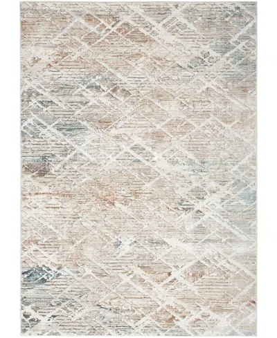 Nourison Home Glitz Glz11 5'3"x7'3" Area Rug In Gray,multi