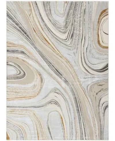 Nourison Home Glitz Glz21 Rug Collection In Gray,gold