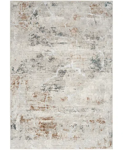 Nourison Home Glitz Glz23 3'11"x5'11" Area Rug In Gray,multi