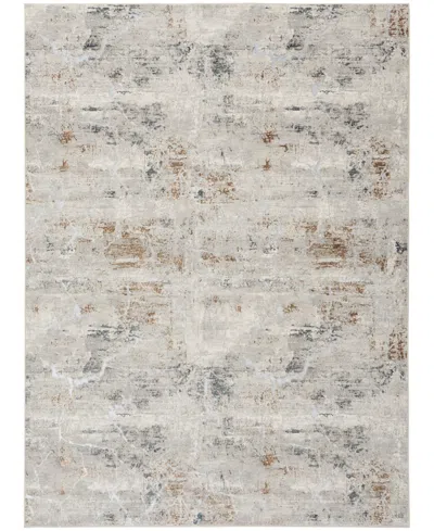 Nourison Home Glitz Glz23 7'10"x9'10" Area Rug In Gray,multi
