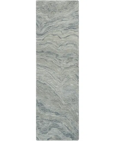 Nourison Home Graceful Gru01 2'3"x7'6" Runner Area Rug In Blue