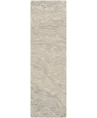 Nourison Home Graceful Gru01 2'3"x7'6" Runner Area Rug In Gray