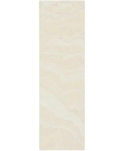 Nourison Home Graceful Gru01 2'3"x7'6" Runner Area Rug In Ivory