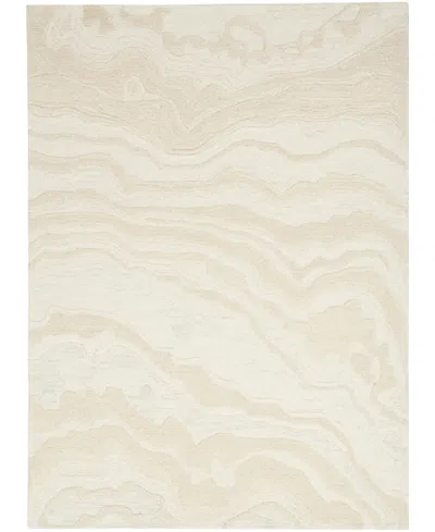 Nourison Home Graceful Gru01 5'3"x7'3" Area Rug In Ivory