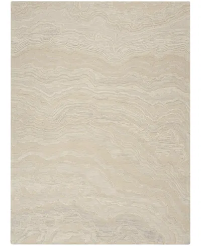 Nourison Home Graceful Gru01 7'9"x9'9" Area Rug In Beige