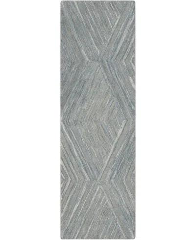 Nourison Home Graceful Gru03 2'3"x7'6" Runner Area Rug In Blue