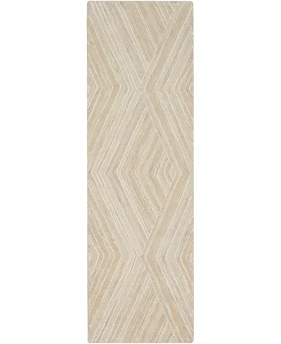 Nourison Home Graceful Gru03 2'3"x7'6" Runner Area Rug In Ivory