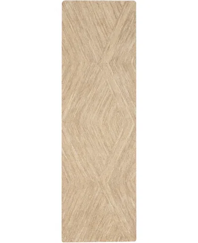 Nourison Home Graceful Gru03 2'3"x7'6" Runner Area Rug In Taupe