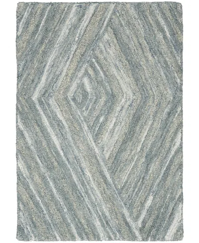 Nourison Home Graceful Gru03 5'3"x7'3" Area Rug In Blue