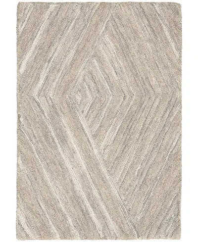 Nourison Home Graceful Gru03 5'3"x7'3" Area Rug In Gray