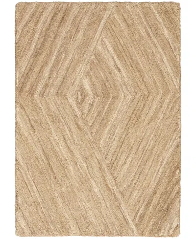 Nourison Home Graceful Gru03 5'3"x7'3" Area Rug In Taupe