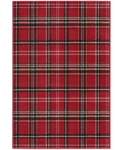 Nourison Home Grafix Grf03 3'9"x5'9" Area Rug In Red