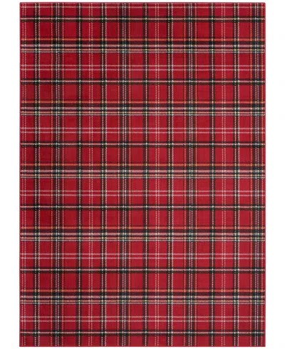 Nourison Home Grafix Grf03 6'x9' Area Rug In Red