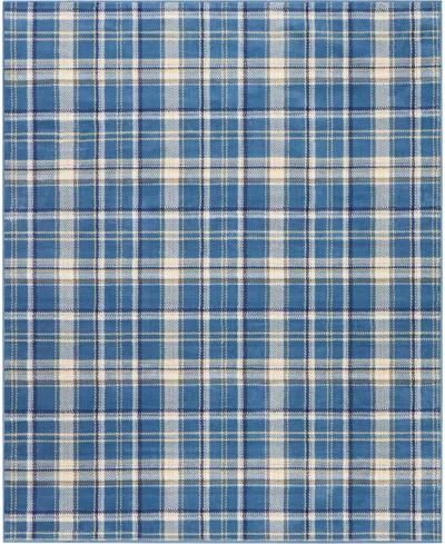 Nourison Home Grafix Grf03 7'10"x9'10" Area Rug In Blue