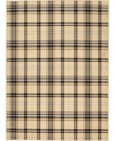 Nourison Home Grafix Grf03 7'10"x9'10" Area Rug In Cream