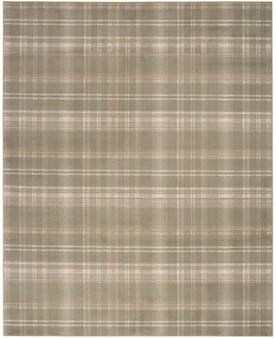 Nourison Home Grafix Grf03 7'10"x9'10" Area Rug In Olive