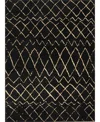 Nourison Home Grafix Grf04 5'3"x7'3" Area Rug In Black