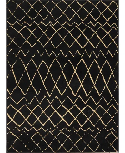 Nourison Home Grafix Grf04 5'3"x7'3" Area Rug In Black
