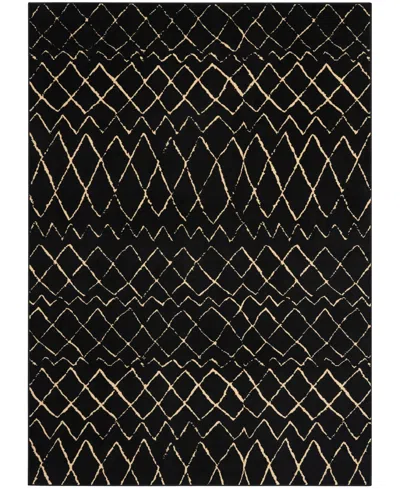 Nourison Home Grafix Grf04 6'x9' Area Rug In Black