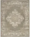 Nourison Home Grafix Grf14 5'3"x7'3" Area Rug In Olive