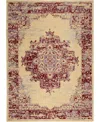 Nourison Home Grafix Grf14 6'x9' Area Rug In Cream,red