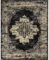 Nourison Home Grafix Grf14 7'x10' Area Rug In Black
