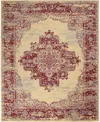 Nourison Home Grafix Grf14 7'x10' Area Rug In Cream,red
