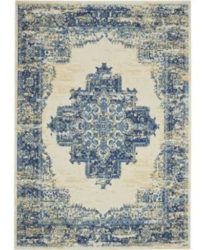 Nourison Home Grafix Grf14 Rug Collection In Blue