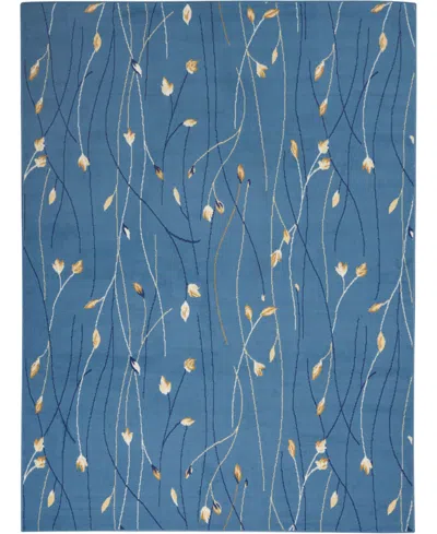 Nourison Home Grafix Grf15 3'9"x5'9" Area Rug In Mist
