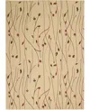 Nourison Home Grafix Grf15 5'3"x7'3" Area Rug In Cream